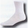 White Heel & Toe Quarter Sock w/ Mesh Upper & Arch Support (7-11 Medium)